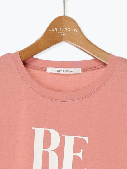 TCロゴプリントTシャツ（オフホワイト/チャコールグレー/ピンク）｜Lugnoncure（ルノンキュール）通販