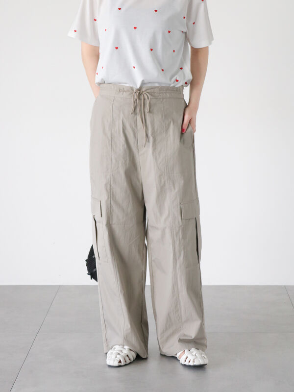 綿ナイロンカーゴパンツ（カーキ）｜Lugnoncure（ルノンキュール）通販