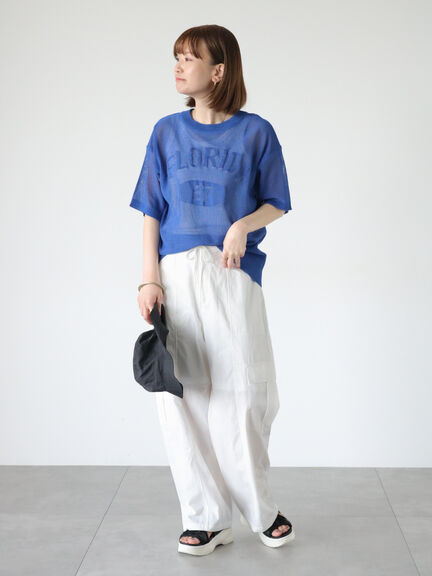 綿ナイロンカーゴパンツ（オフホワイト/ブラック/カーキ）｜Lugnoncure（ルノンキュール）通販