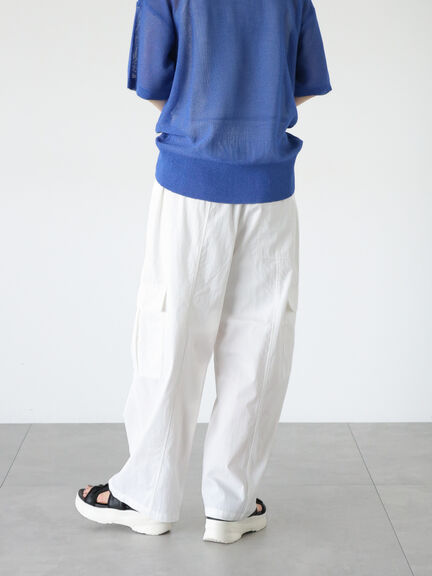 綿ナイロンカーゴパンツ（オフホワイト/ブラック/カーキ）｜Lugnoncure（ルノンキュール）通販