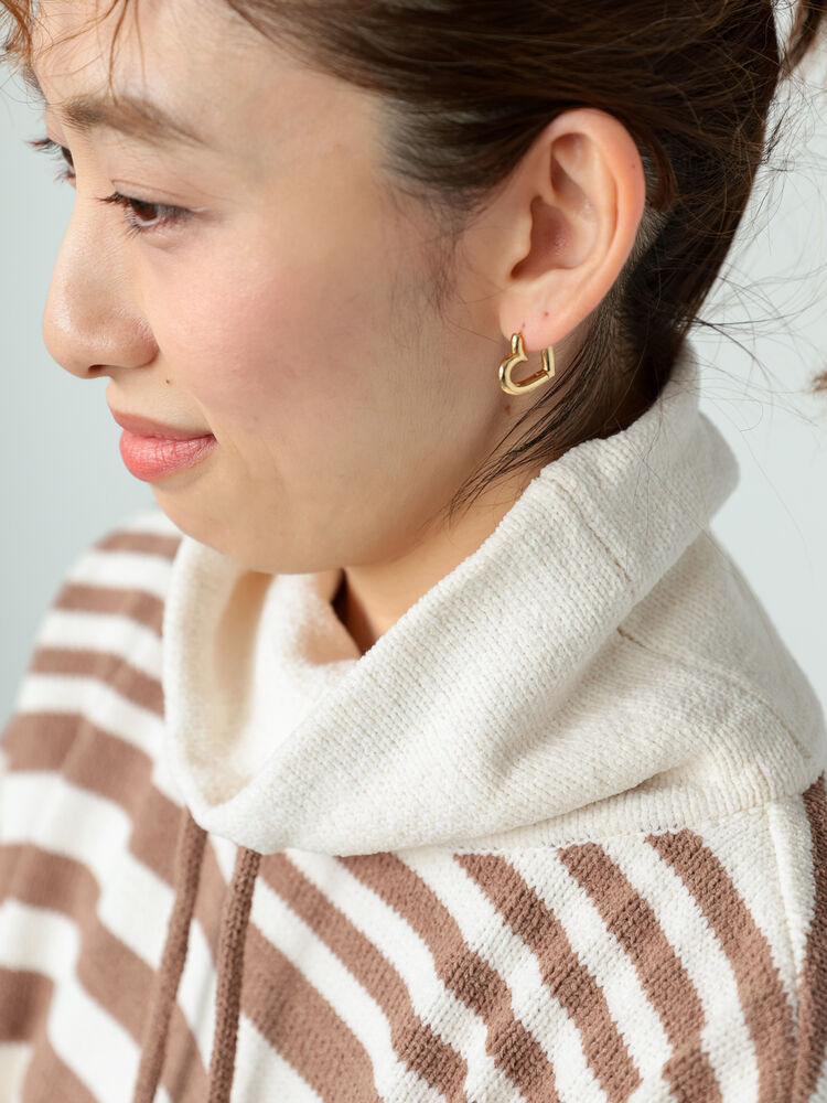 ハートモチーフピアス（ゴールド/アクセサリー/ピアス・指輪 