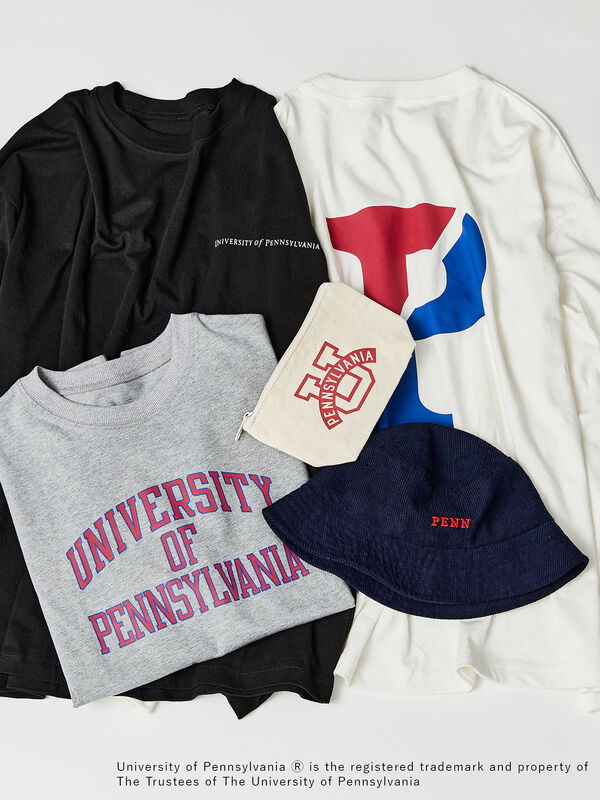 セール】 【PENNSYLVANIA】カレッジロゴプリント長袖Tシャツ