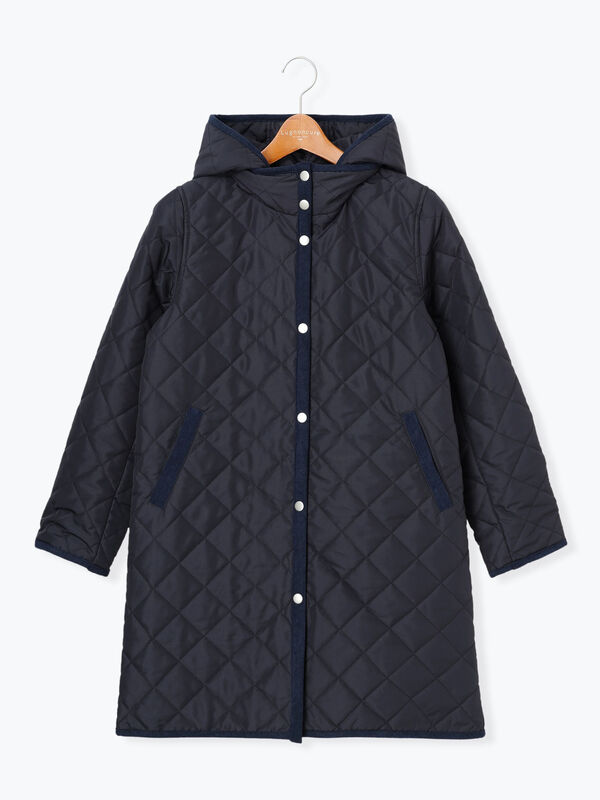 マックスマーラ ベルト付キルティングコート ロングコート サイズ40黒  