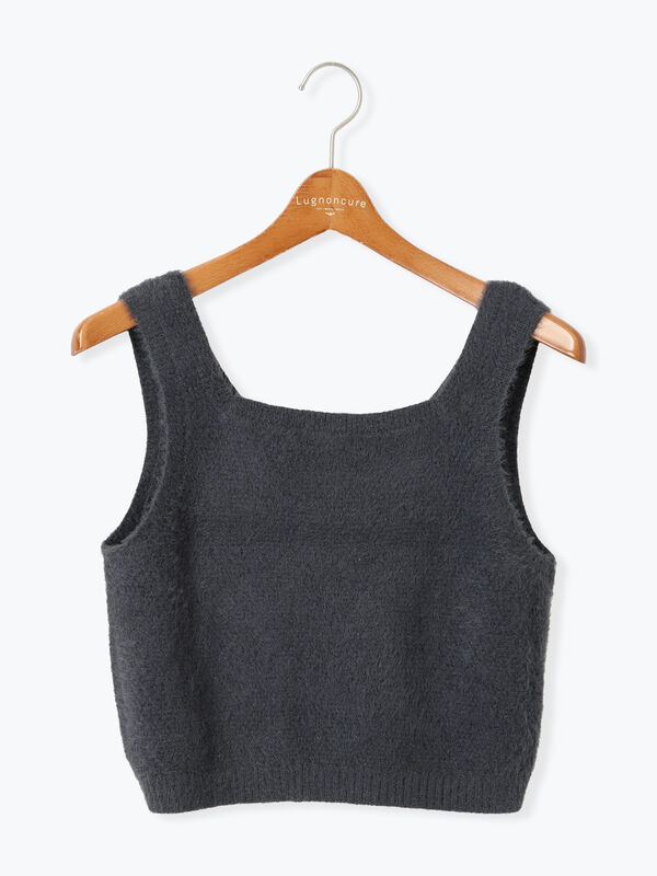 mix color high neck zip knit | NKNIT
