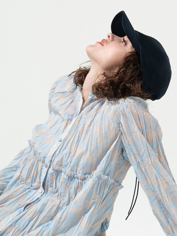 サテンキャップ《2025spring catalog item》（ネイビー）｜Lugnoncure（ルノンキュール）通販