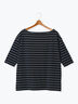 2wayボーダートップス《2025spring catalog item》（オフホワイト/ブラウン/ネイビー）｜Lugnoncure（ルノンキュール）通販