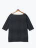 2wayボーダートップス《2025spring catalog item》（オフホワイト/ブラウン/ネイビー）｜Lugnoncure（ルノンキュール）通販