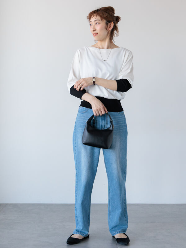 セール】 配色ニットプルオーバー《2025spring catalog item