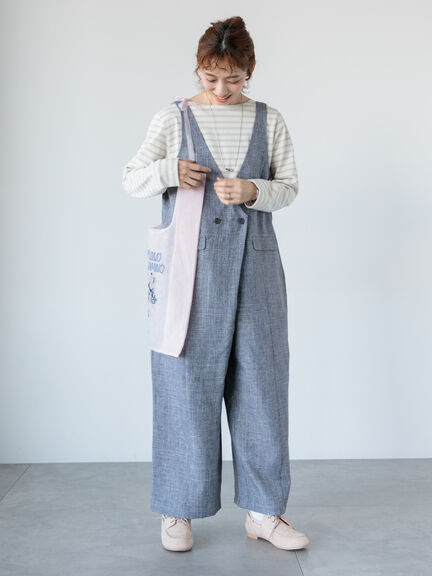 セール】 麻調オールインワン《2025spring catalog item》（ベージュ  