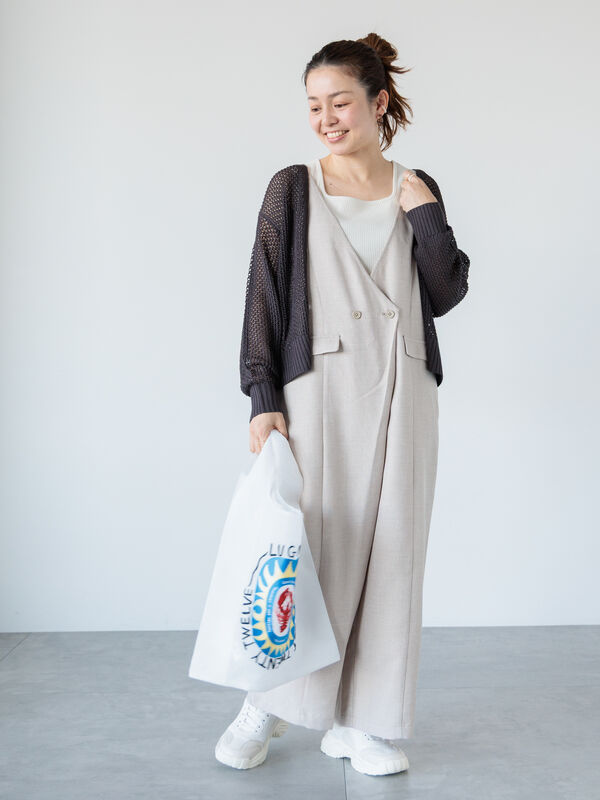 YONFA / 【4/12 19:00 ~ PRE ORDER】スクエアリブタンク (gray)