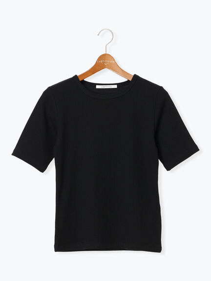 【抗菌防臭】クルーネックリブTシャツ（オフホワイト/ブラック/ベージュ）｜Lugnoncure（ルノンキュール）通販