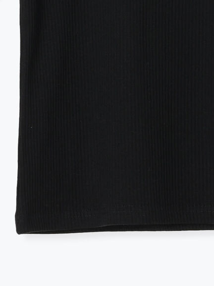 【抗菌防臭】クルーネックリブTシャツ（オフホワイト/ブラック/ベージュ）｜Lugnoncure（ルノンキュール）通販