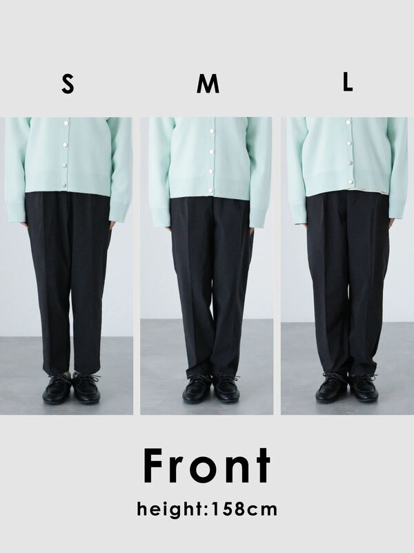 セール】 ストレッチテーパードパンツ（オフホワイト/ブラック