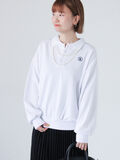 ポロ裏毛プルオーバー《2025spring catalog item》（ホワイト）｜Lugnoncure（ルノンキュール）通販