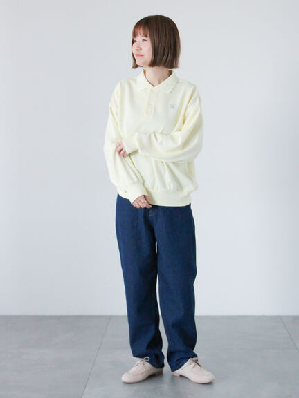 ポロ裏毛プルオーバー《2025spring catalog item》（ホワイト/イエロー/ネイビー）｜Lugnoncure（ルノンキュール）通販