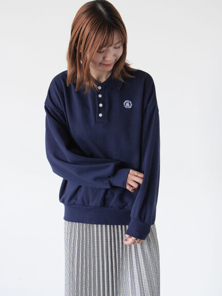 ポロ裏毛プルオーバー《2025spring catalog item》（ホワイト/イエロー/ネイビー）｜Lugnoncure（ルノンキュール）通販