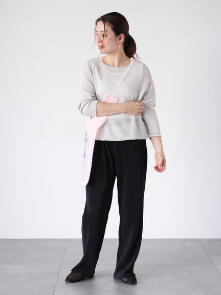 裾ドロストボートネックニット《2025spring catalog item》（グレー/ベージュ/ブルー）｜Lugnoncure（ルノンキュール）通販