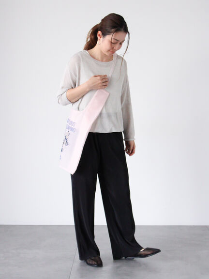 裾ドロストボートネックニット《2025spring catalog item》（グレー/ベージュ/ブルー）｜Lugnoncure（ルノンキュール）通販