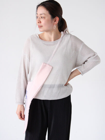 裾ドロストボートネックニット《2025spring catalog item》（グレー/ベージュ/ブルー）｜Lugnoncure（ルノンキュール）通販