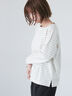 ボーダー長袖カットソー《2025spring catalog item》（グレー）｜Lugnoncure（ルノンキュール）通販
