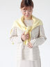 ボーダー長袖カットソー《2025spring catalog item》（ベージュ）｜Lugnoncure（ルノンキュール）通販