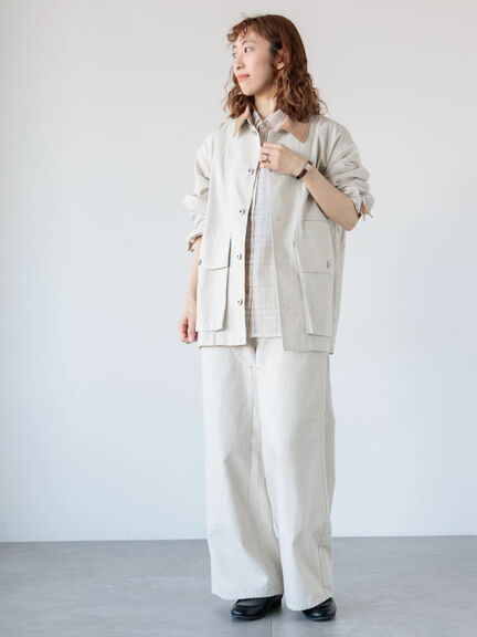 ワークストレートパンツ《2025spring catalog item》（オフホワイト/ベージュ/ネイビー）｜Lugnoncure（ルノンキュール）通販