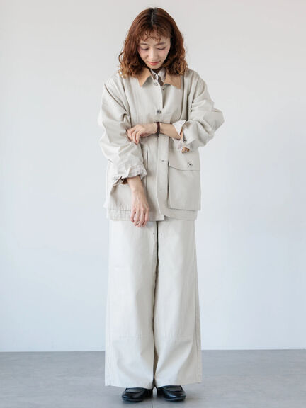 ワークストレートパンツ《2025spring catalog item》（オフホワイト/ベージュ/ネイビー）｜Lugnoncure（ルノンキュール）通販