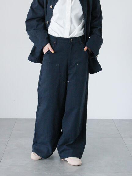 ワークストレートパンツ《2025spring catalog item》（オフホワイト/ベージュ/ネイビー）｜Lugnoncure（ルノンキュール）通販