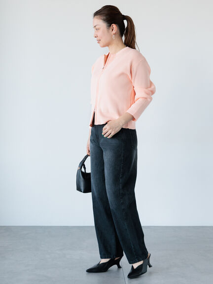 デニムストレートパンツ《2025spring catalog item》（ブラック/ブルー/ネイビー）｜Lugnoncure（ルノンキュール）通販