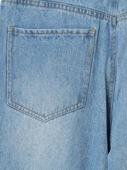デニムストレートパンツ《2025spring catalog item》（ブラック/ブルー/ネイビー）｜Lugnoncure（ルノンキュール）通販