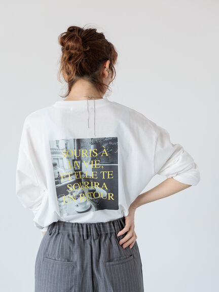 アソート柄プリントTシャツ（オフホワイト/チャコールグレー/イエロー）｜Lugnoncure（ルノンキュール）通販