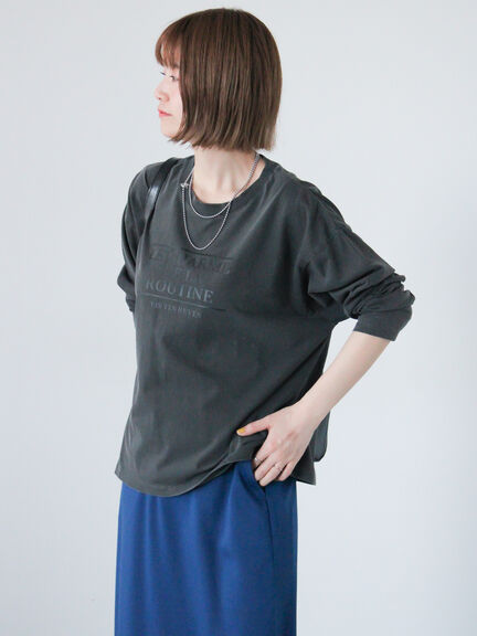 アソート柄プリントTシャツ（オフホワイト/チャコールグレー/イエロー）｜Lugnoncure（ルノンキュール）通販