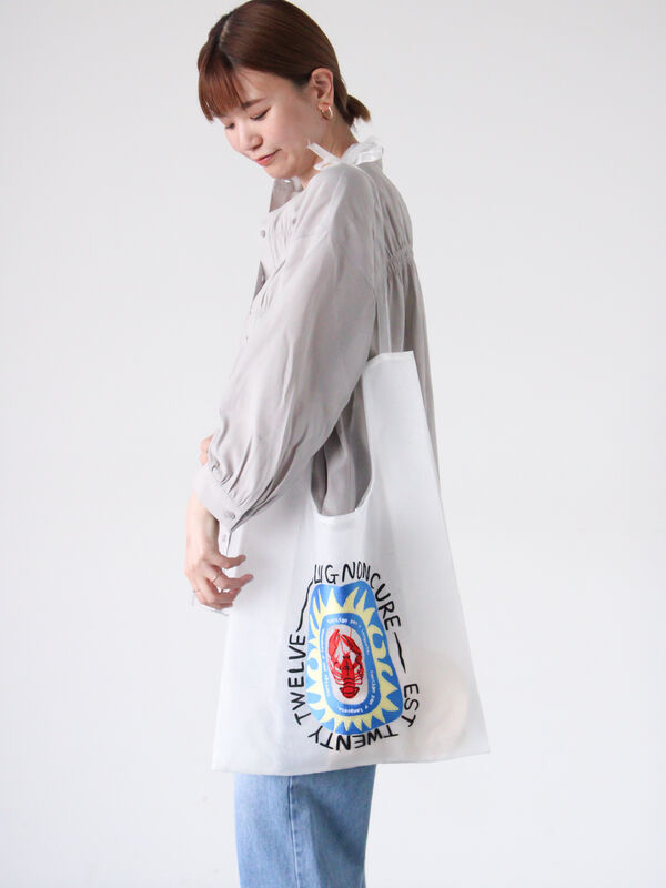 刺繍マルシェバッグ《2025spring catalog item》（オフホワイト