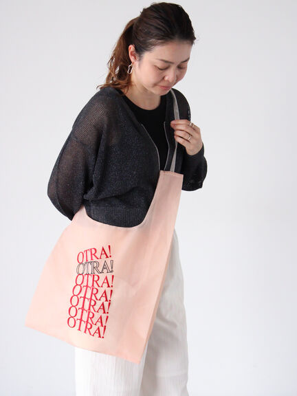 刺繍マルシェバッグ《2025spring catalog item》（オフホワイト/ピンク/オレンジ）｜Lugnoncure（ルノンキュール）通販