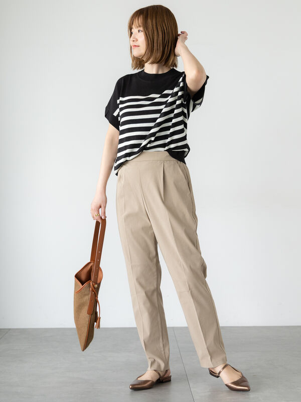 セール】 チューリップスリーブニット（オフホワイト