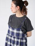 ピグメント加工グリッタープリントTシャツ（チャコールグレー）｜Lugnoncure（ルノンキュール）通販