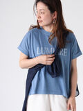 ピグメント加工グリッタープリントTシャツ（ブルー）｜Lugnoncure（ルノンキュール）通販