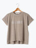 ピグメント加工グリッタープリントTシャツ（チャコールグレー/モカ/ブルー）｜Lugnoncure（ルノンキュール）通販