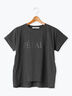 ピグメント加工グリッタープリントTシャツ（チャコールグレー/モカ/ブルー）｜Lugnoncure（ルノンキュール）通販