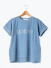 ピグメント加工グリッタープリントTシャツ（チャコールグレー/モカ/ブルー）｜Lugnoncure（ルノンキュール）通販