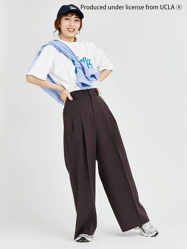 セール】 【UCLA】テールロゴTシャツ（オフホワイト/ブラック