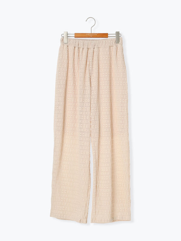 【pas de calais】シンプルやわらかパンツ（ベージュ）✳︎新品 2枚セット】くすみカラー オーガニックコットン キッズ 1分丈