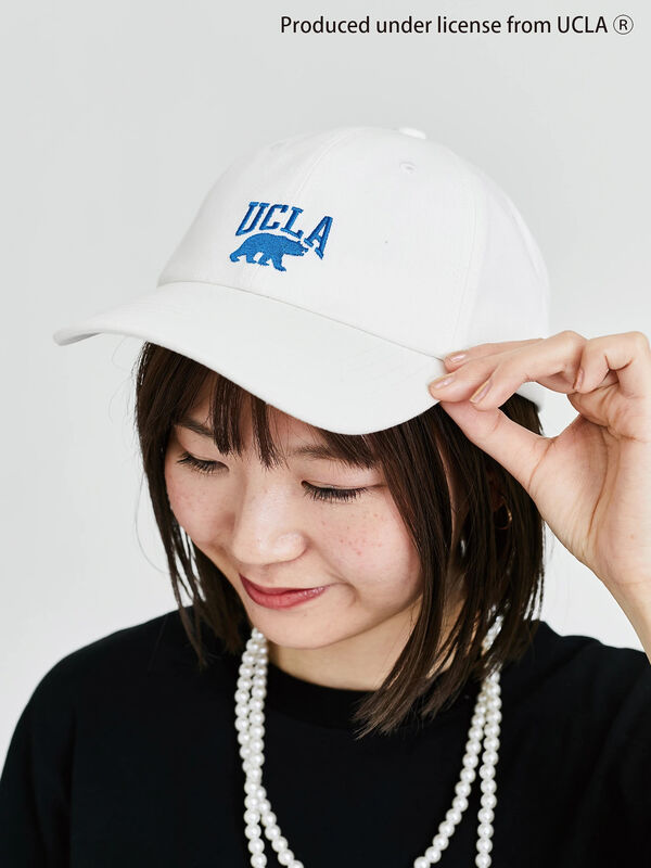 セール】 【UCLA】刺繍入りキャップ（ネイビー/キナリ/アクセサリー