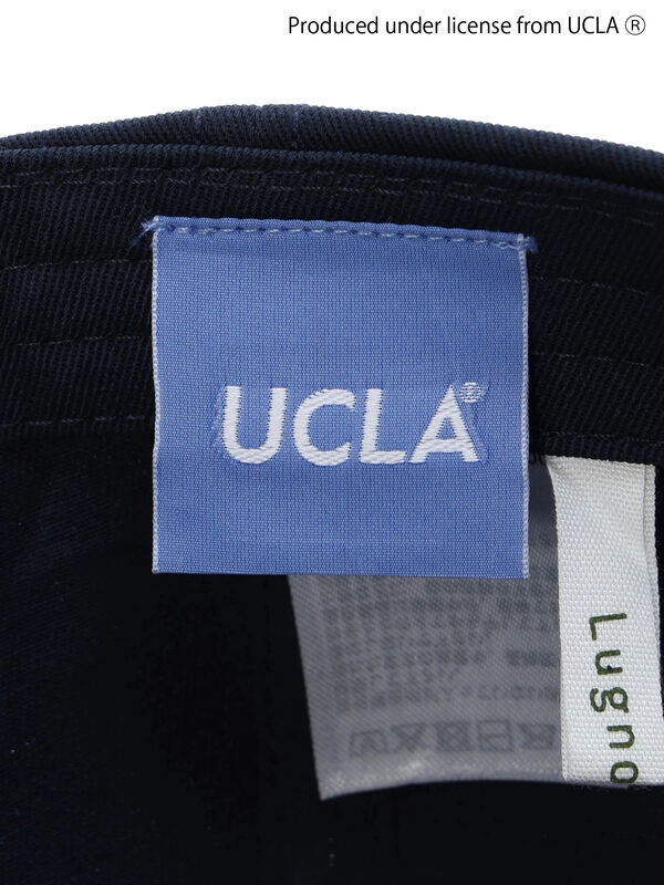 UCLA ネイビーキャップ ロゴ入り セール】 【UCLA】刺繍入りキャップ（ネイビー/キナリ