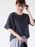 プレーティング袖タックTシャツ（チャコールグレー）｜Lugnoncure（ルノンキュール）通販