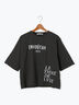 リメイク風プリントTシャツ（オフホワイト/チャコールグレー/ブラック）｜Lugnoncure（ルノンキュール）通販