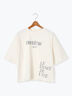 リメイク風プリントTシャツ（オフホワイト/チャコールグレー/ブラック）｜Lugnoncure（ルノンキュール）通販