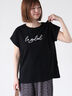 フロント刺繍Tシャツ（ブラック）｜Lugnoncure（ルノンキュール）通販