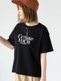 メガネ刺繍プリントTシャツ（ブラック）｜Lugnoncure（ルノンキュール）通販