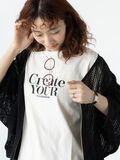 メガネ刺繍プリントTシャツ（キナリ）｜Lugnoncure（ルノンキュール）通販